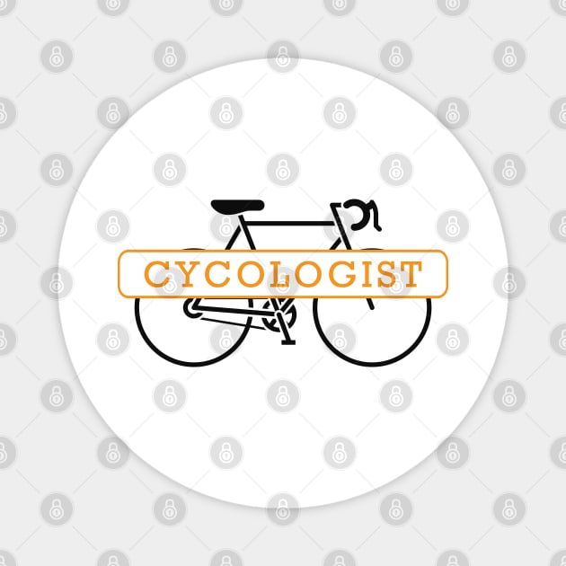 Cyclist - Cycologist Magnet by KC Happy Shop